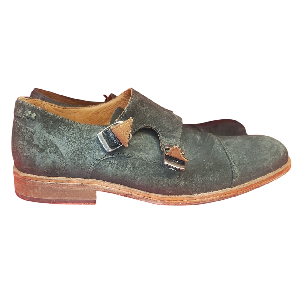John Varvatos Green Oxfords with Minimalist Design